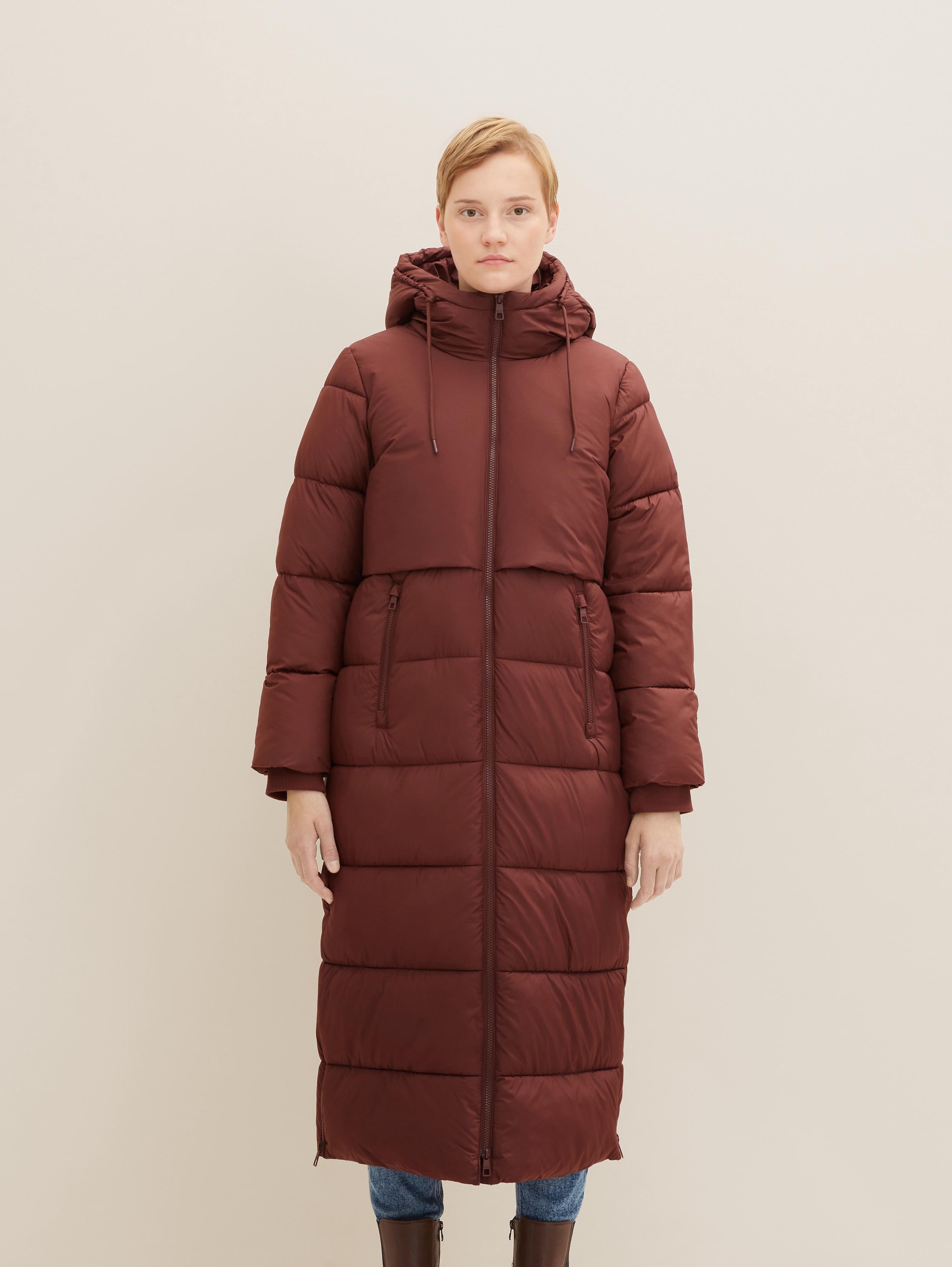 

Пальто женское TOM TAILOR 1032690 коричневое XS, Коричневый, 1032690