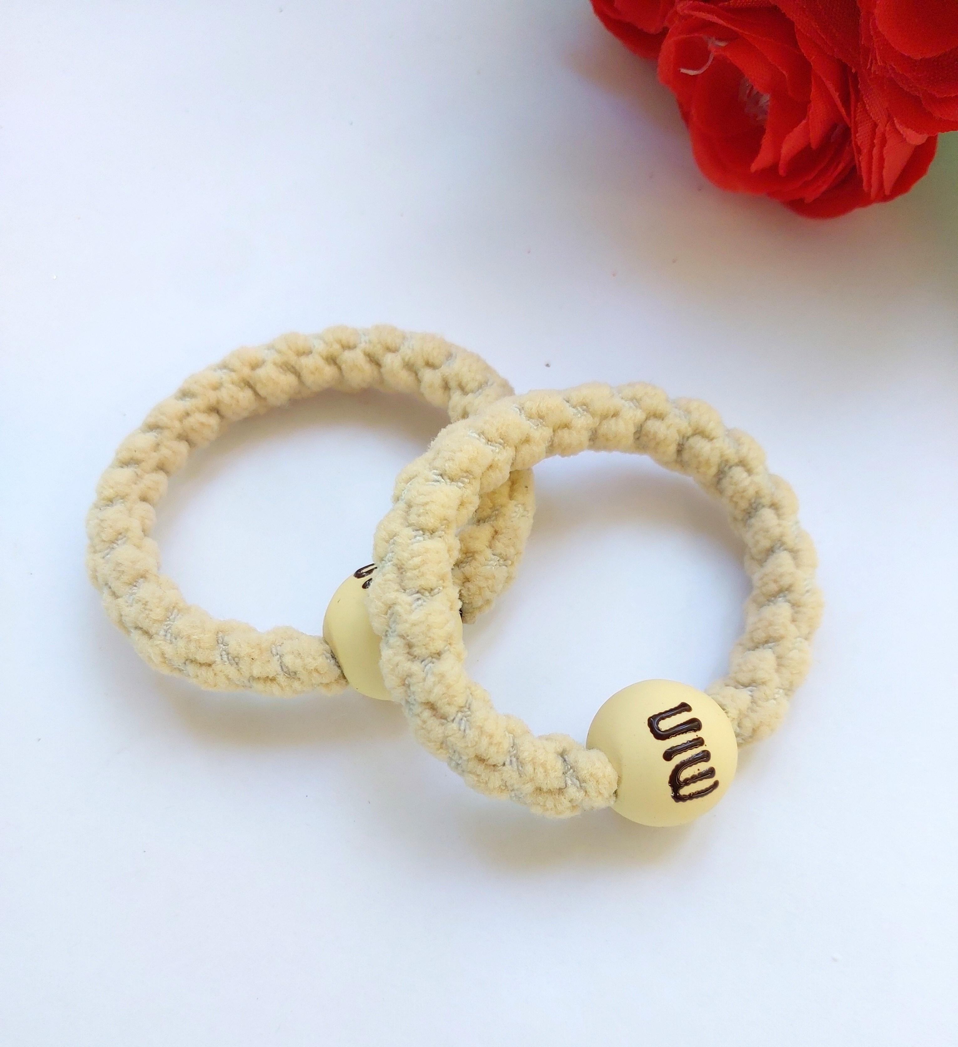 

Резинка женская Mayl 986454 молочная, 2 шт, Белый, 986454