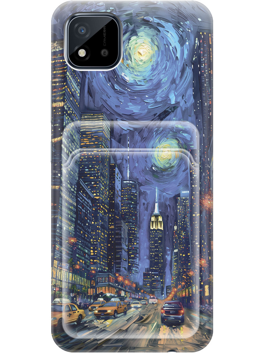

Силиконовый чехол на Realme C20/C11 (2021) с принтом 782102, Прозрачный;синий;черный, 726147410