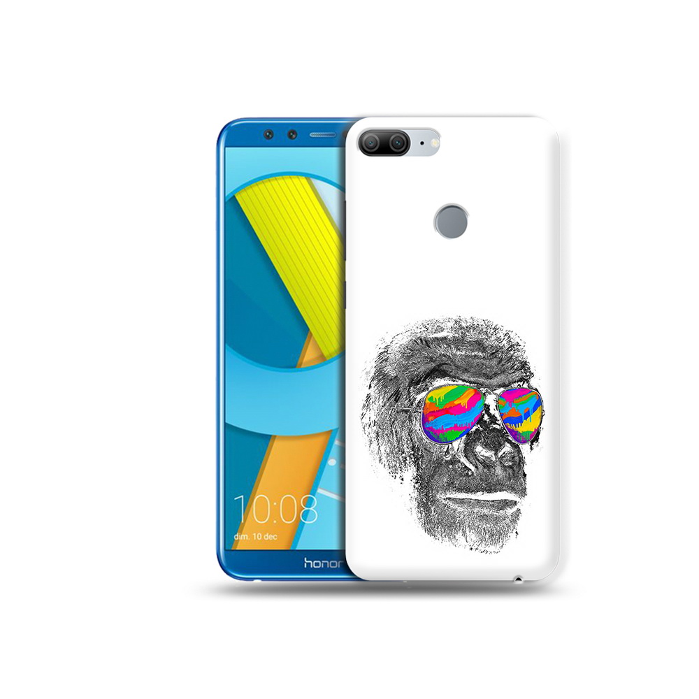

Чехол MyPads Tocco для Huawei Honor 9 Lite крутая обезьяна в очках (PT117118.56.422), Прозрачный, Tocco