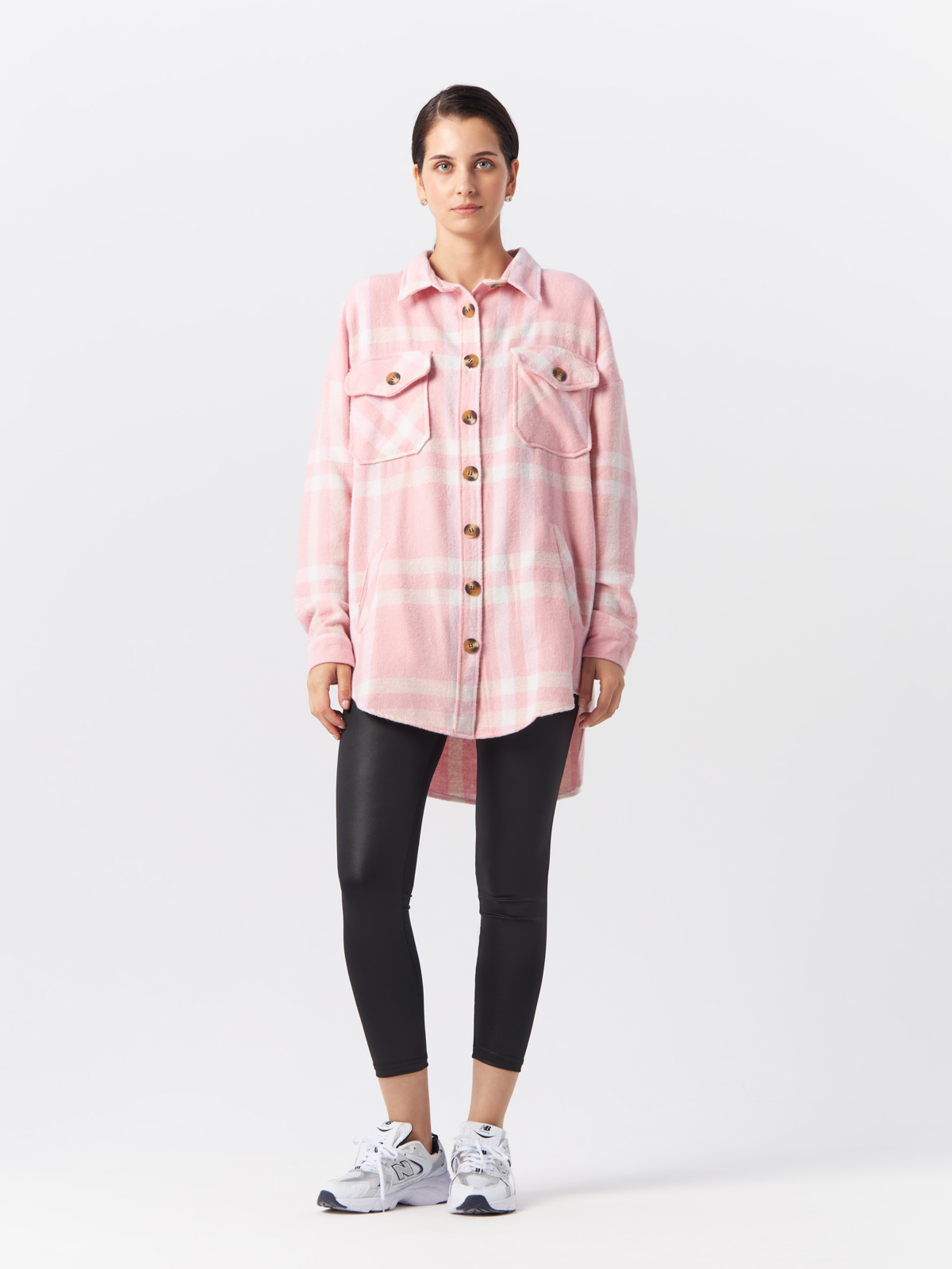 Рубашка женская Chezalou 508VGN1646 розовая M