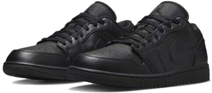 

Кеды мужские Nike Air Jordan 1 Low черные 8.5 US, Черный, Air Jordan 1 Low