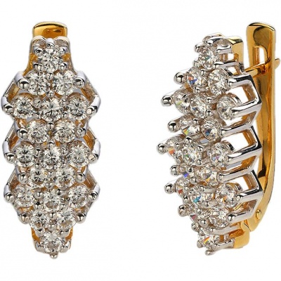 

Серьги из серебра с фианитом Эстет 01С1513899РАЦ, 01С1513899РАЦ