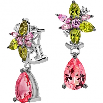 

Серьги из белого золота с бриллиантом Эстет 01С6713251-1, 01С6713251-1
