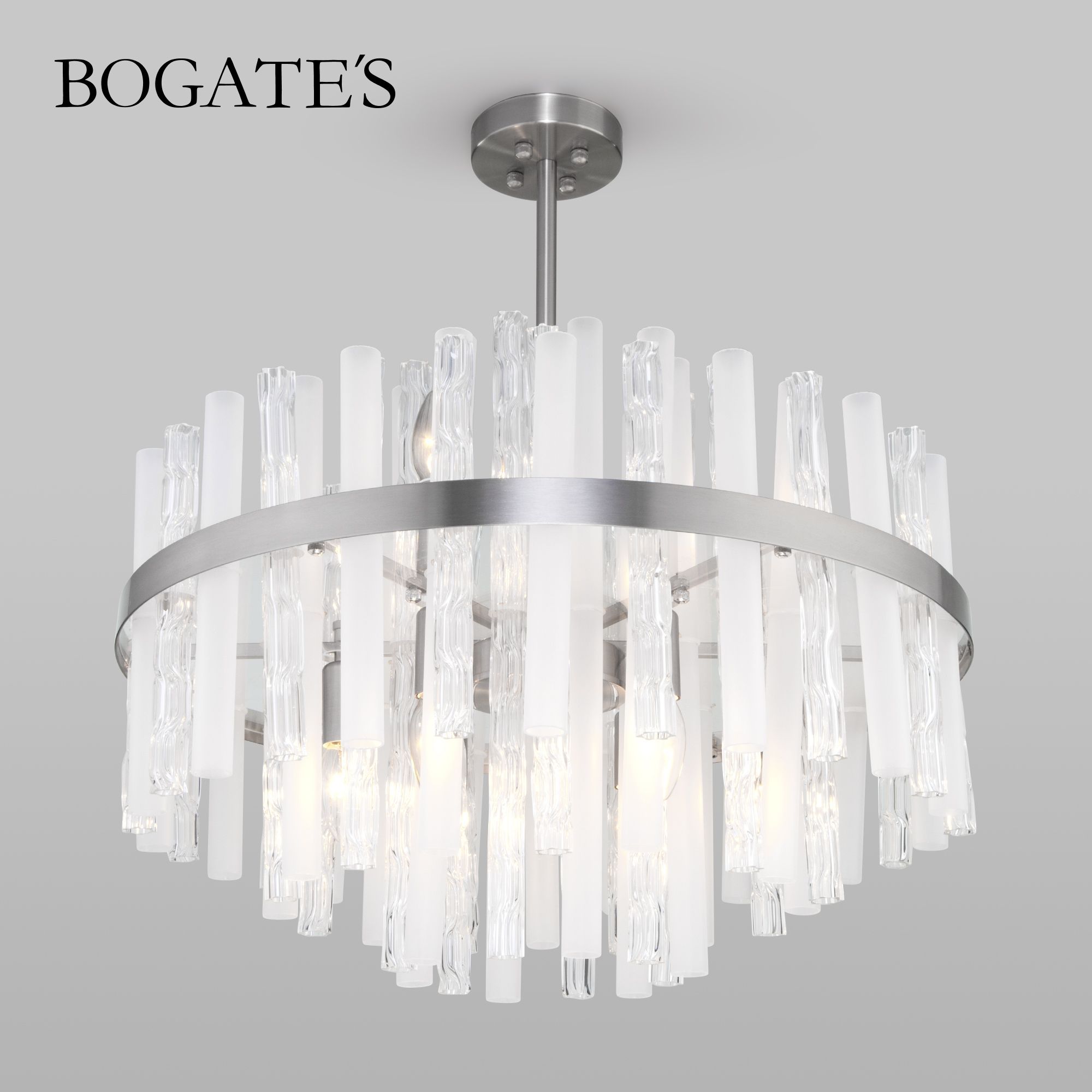 

Умная потолочная люстра Bogate's 367/9 Smart Hollis никель E14 Minimir Home