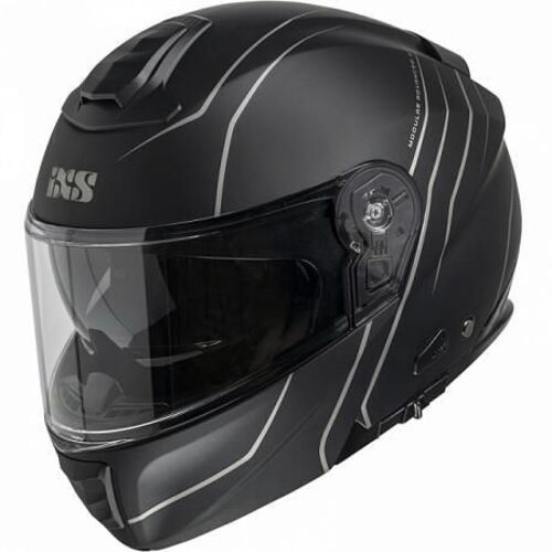 Шлем модуляр IXS iXS460 черный серый матовый M