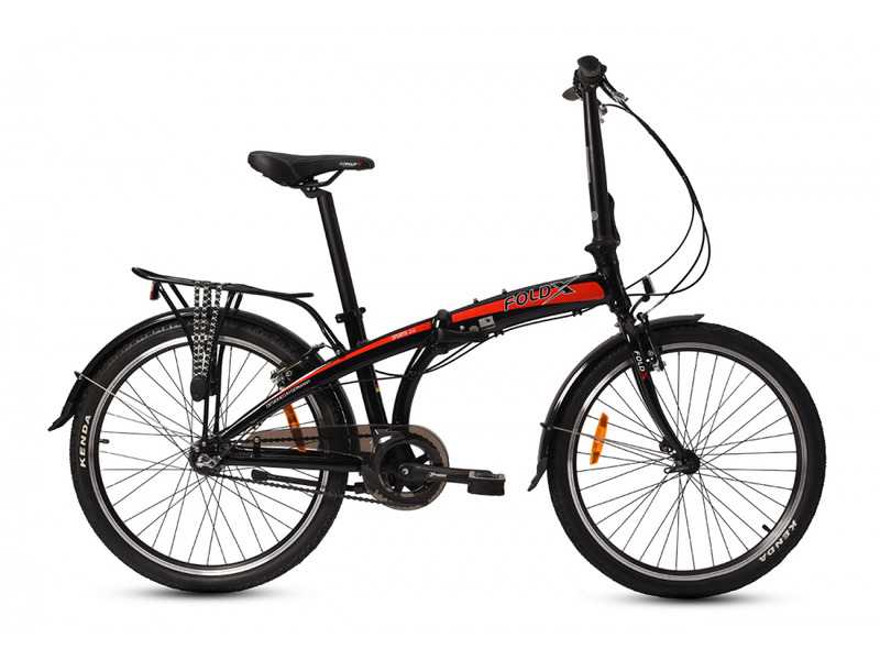 Складной велосипед Foldx FoldX Sports 24 3sp, год 2023, цвет Черный