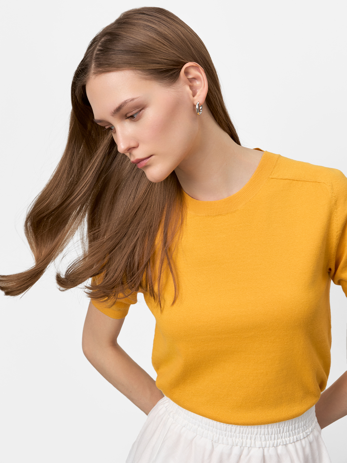 

Джемпер женский Just Clothes 000000531 желтый 52 RU, 000000531