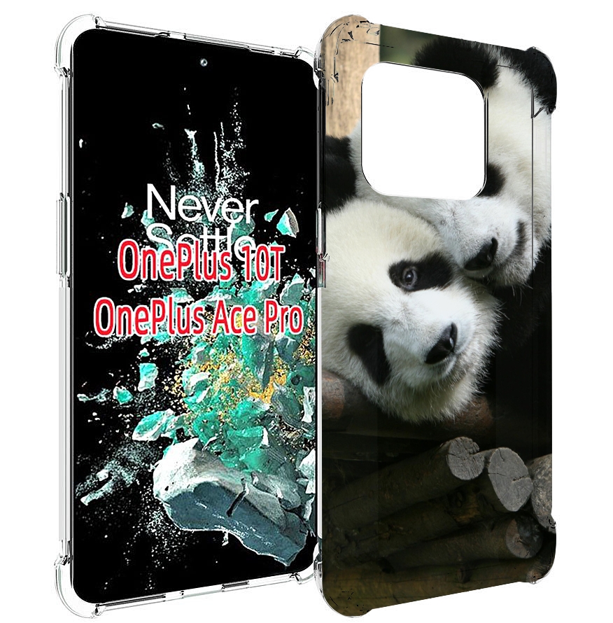 

Чехол MyPads Две-панды для OnePlus 10T, Прозрачный, Tocco