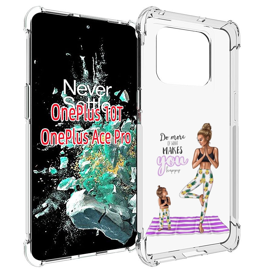 

Чехол MyPads Девочки-в-ананасах для OnePlus 10T, Прозрачный, Tocco