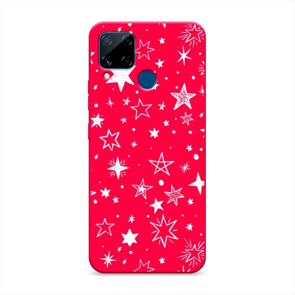 

Чехол Awog на Realme C15 "Звездочки графика белая", Разноцветный, 255053-1