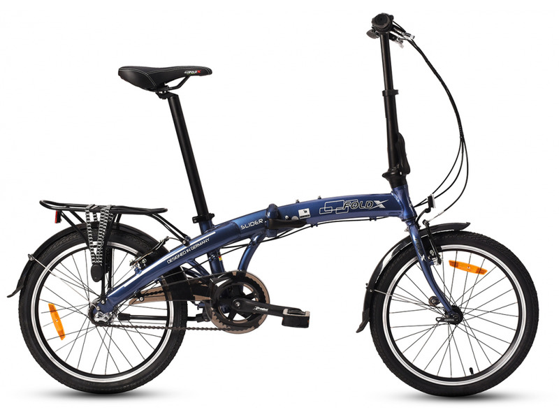 Складной велосипед Foldx FoldX Slider, год 2023, цвет Синий