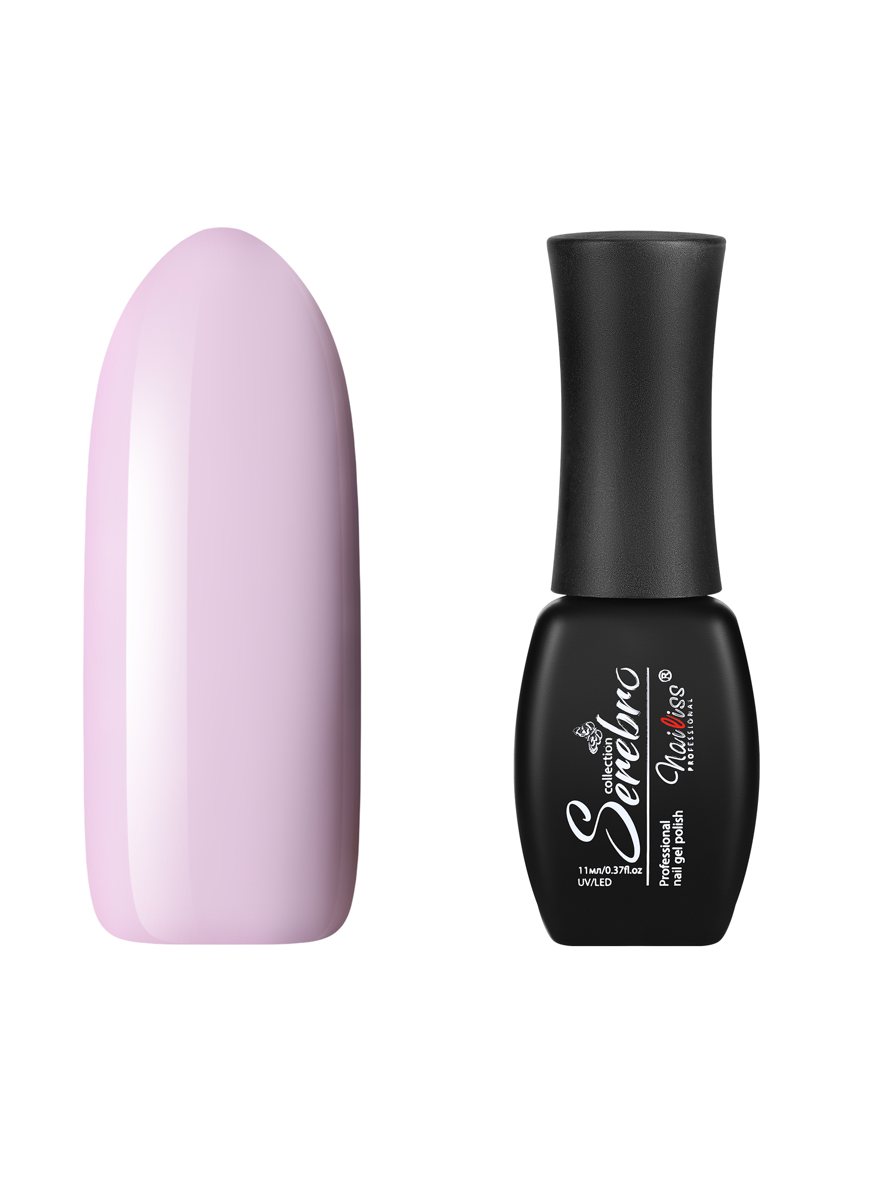 Гель-лак для ногтей Serebro, плотный, гипоаллергенный, насыщенный, пыльный розовый, 11 мл лента атласная 50 мм × 23 ± 1 м насыщенный розовый 05