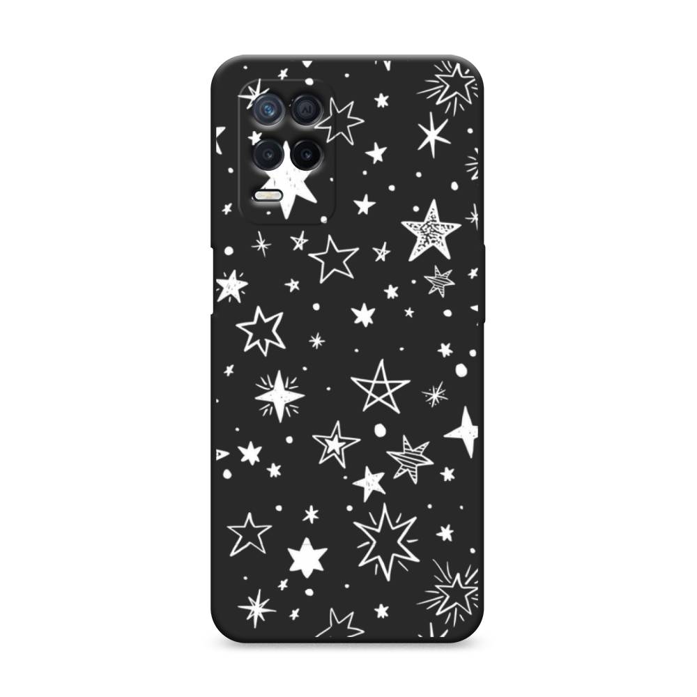 

Чехол Awog на Realme 8 5G/Narzo 30 5G "Звездочки графика белая", Разноцветный, 257152-1