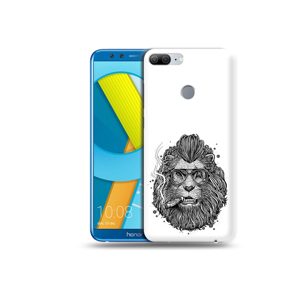 

Чехол MyPads Tocco для Huawei Honor 9 Lite курящий лев (PT117118.56.432), Прозрачный, Tocco