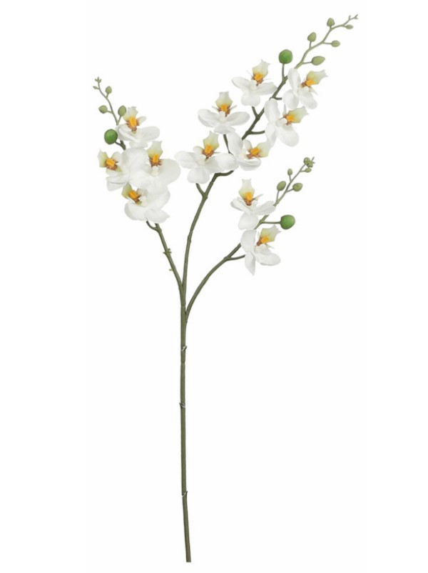 Цветок искусственный Mica Decorations Орхидея 75 см белый 1058843