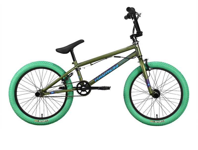 

Экстремальный велосипед Stark Madness BMX 2, год 2023, цвет Зеленый-Голубой, Madness BMX 2