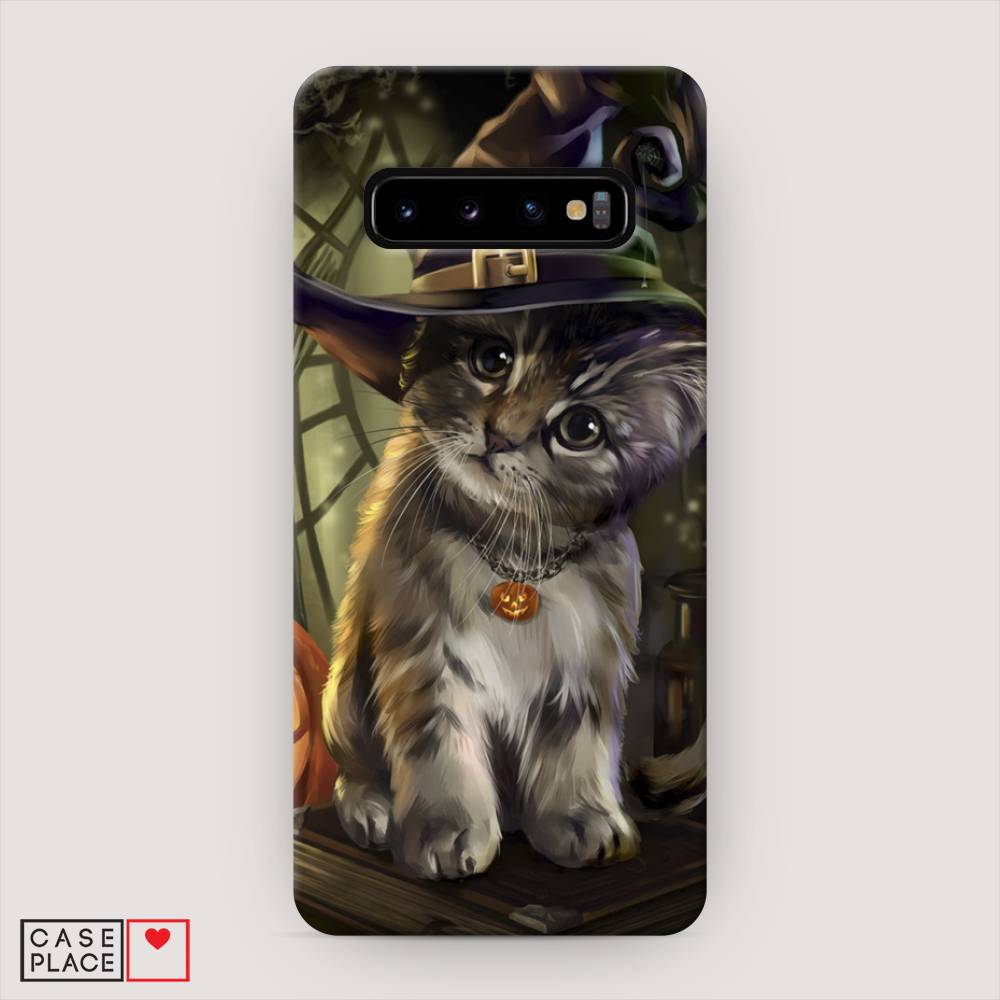 

Пластиковый чехол "Кот на Хэллоуин" на Samsung Galaxy S10, 27020-1