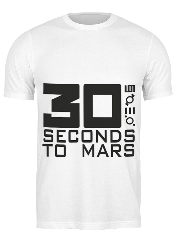 

Футболка мужская Printio 30 seconds to mars белая M, Белый, 30 seconds to mars