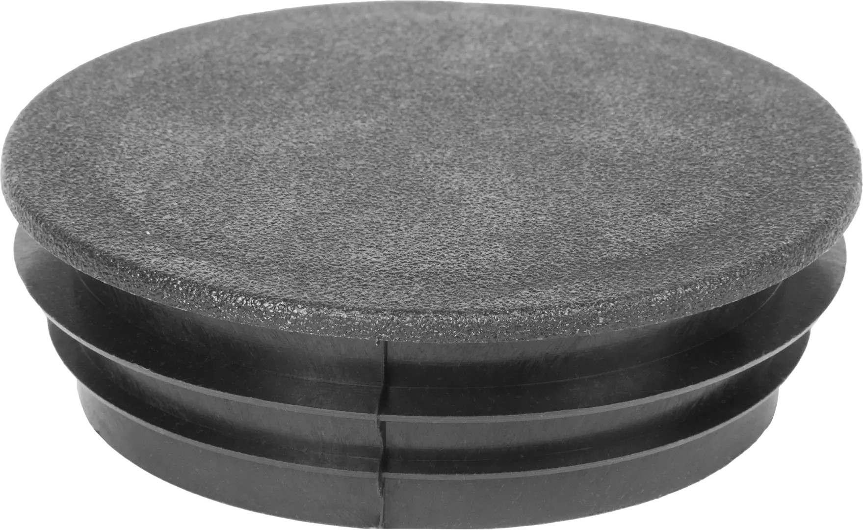 Заглушка пластиковая круглая 76 мм, цвет черный, 4 шт. заглушка для неона 220v 2835 круглого elektrostandard