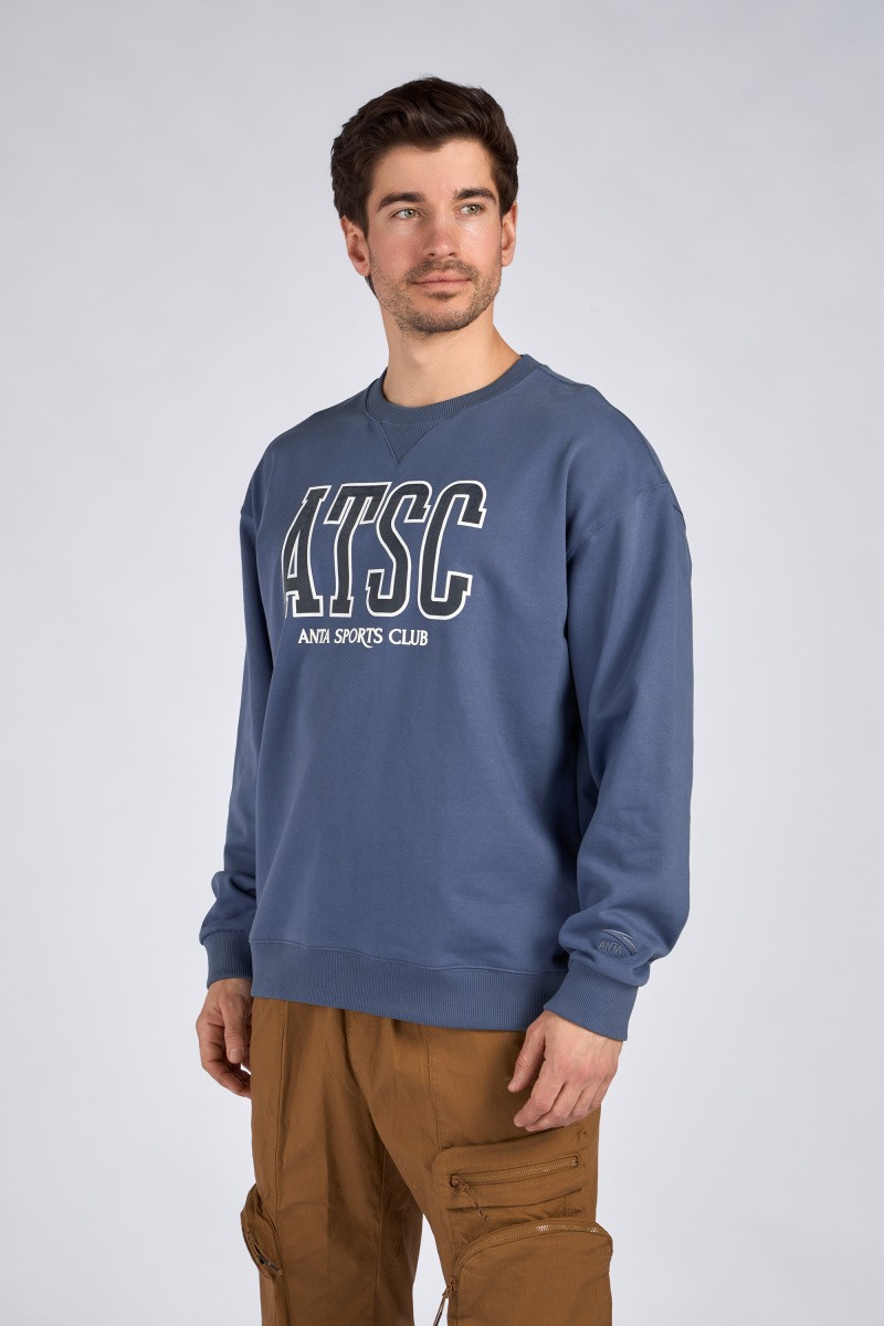

Свитшот мужской Anta 852418757 Vintage sports синий S, 852418757 Vintage sports