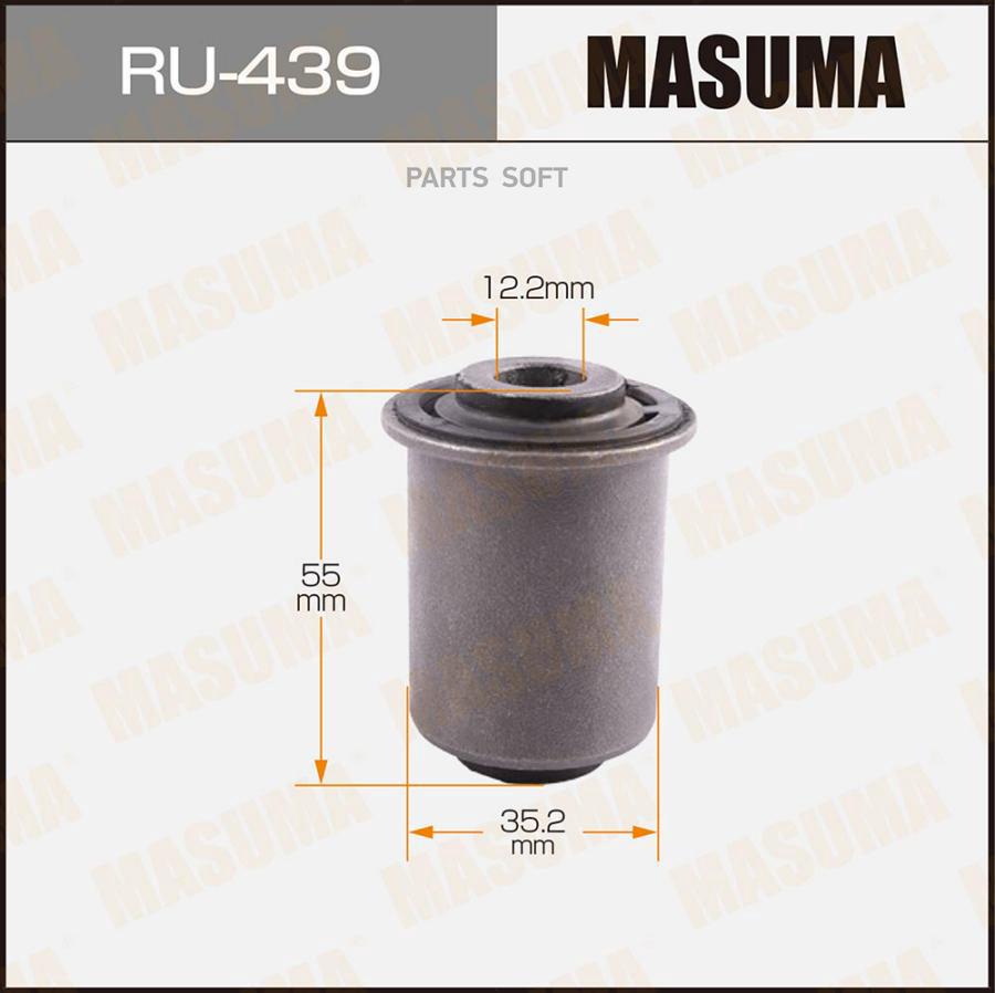 MASUMA RU439 Сайлентблок MASUMA Bassara/U30/ rear