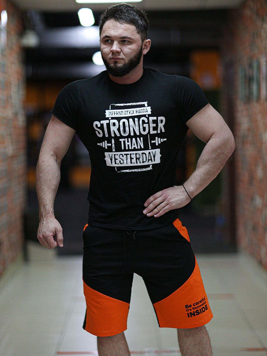 

Спортивные шорты мужские INFERNO style Ш-002-000 оранжевые 2XL, Оранжевый, Ш-002-000