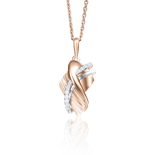 

Кулон из золота PLATINA jewelry 03-2765-00, фианит, 03-2765-00