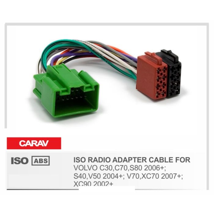 

Евро разъем CARAV 12-032 (ISO адаптер VOLVO C30,C70,S80 2006+; S40,V50 2004+)