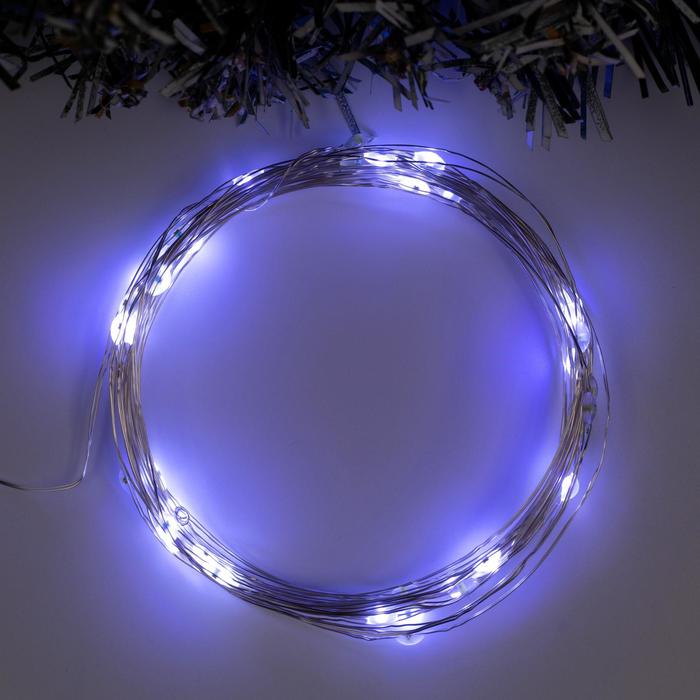 

Светодиодная нить Luazon Lighting Нить роса Р00011586 5 м белый холодный, Нить роса