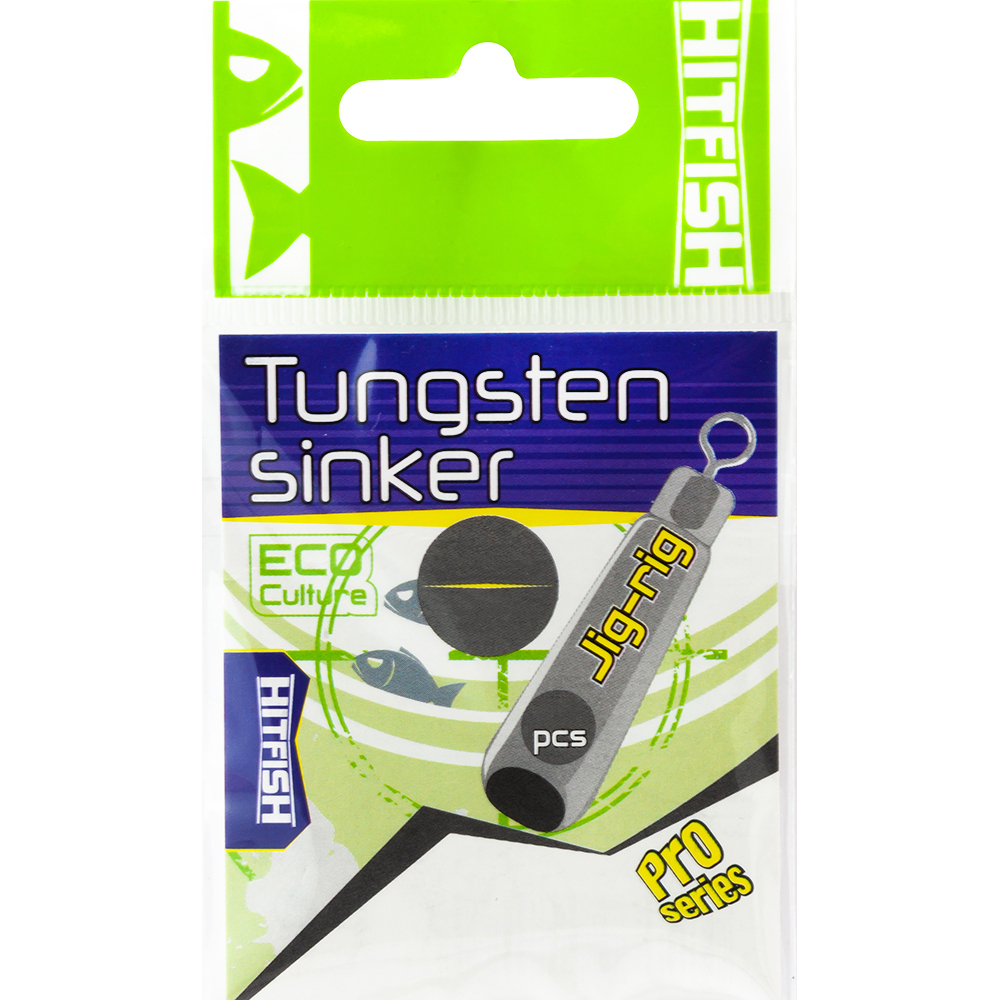 Груз-палочка вольфрамовый HitFish TUNGSTEN SINKER Jig-rig 1/16 oz 1.77 гр (3 шт) TSJR-1/16