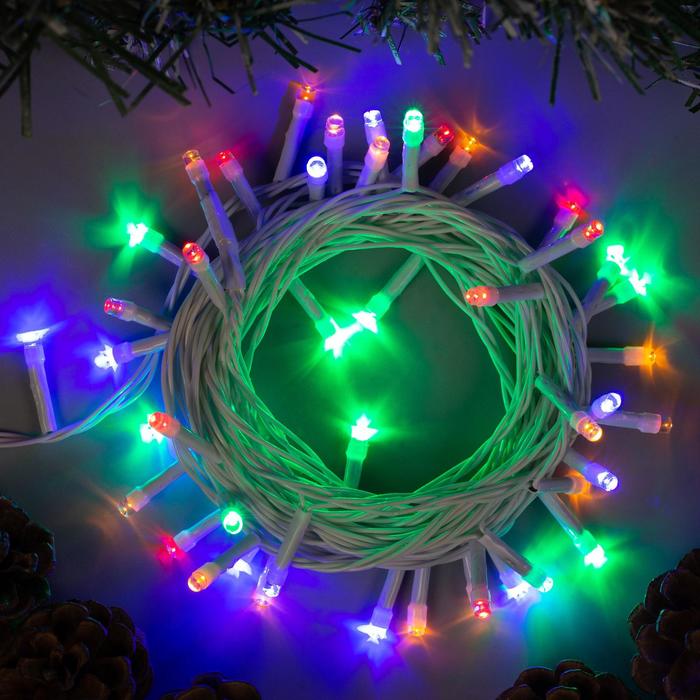фото Световая гирлянда новогодняя luazon lighting нить р00011586 5 м разноцветный