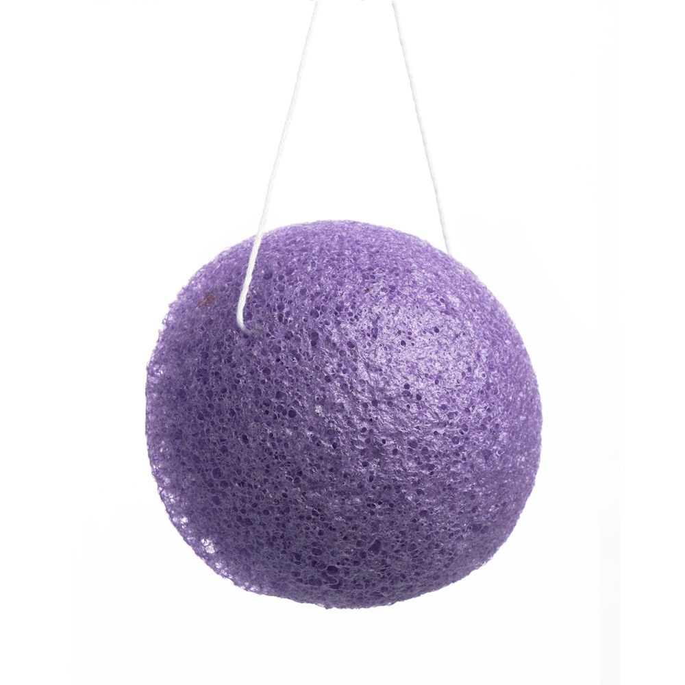 Спонж для очищения лица IRISK Конняку круглый, диаметр 70мм, высота 43мм, 05 Фиолетовый подушка для качелей билли диаметр 60 см фиолетовый