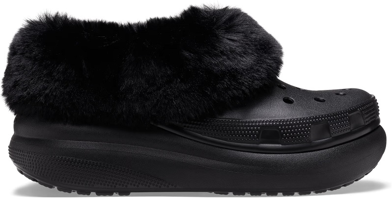 

Галоши унисекс Crocs Furever Crush черные M8 US; W10 US, Черный, Furever Crush