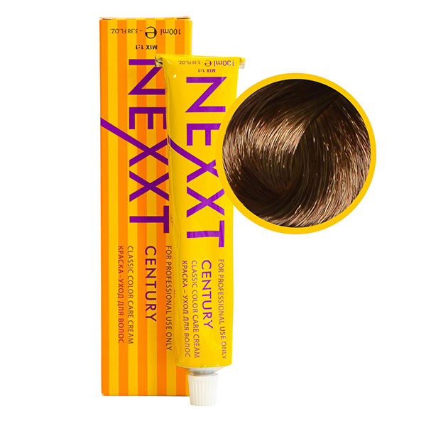 Nexxt Краска-уход для волос 6.00, темно-русый, 100 мл