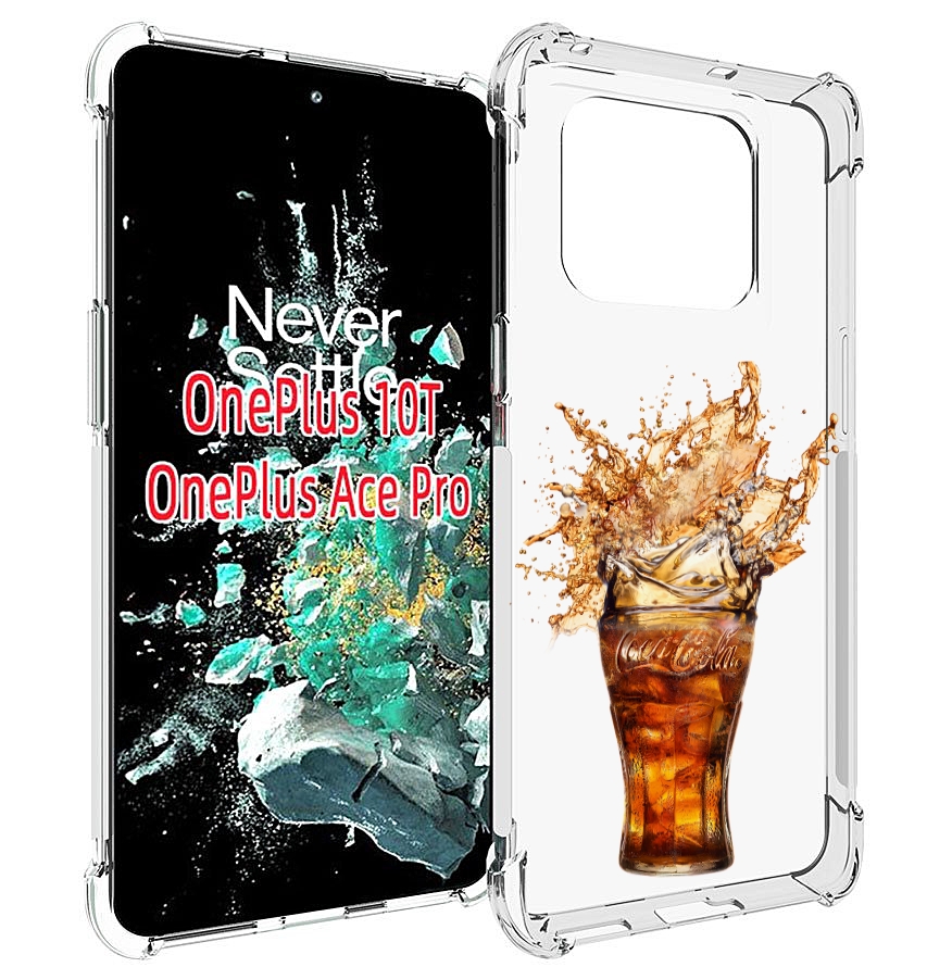 

Чехол MyPads Кола-в-стакане для OnePlus 10T, Прозрачный, Tocco