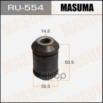

MASUMA RU554 Сайлентблок MASUMA COLT/ Z32A, Z34A, Z36A, Z37A front low F