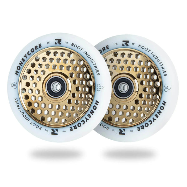 Колеса для самоката Root Industries Honeycore Wheels 110x24mm 2шт White Gold