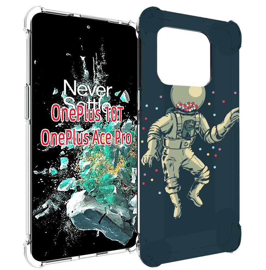 

Чехол MyPads Космонавт для OnePlus 10T, Прозрачный, Tocco