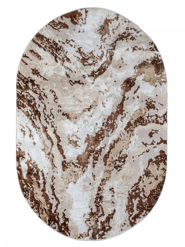 фото Ковер lara 4618a овал коричневый 3,5х2,5м. sofia rugs