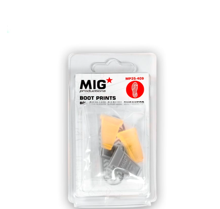 

MP35-409 аксессуары для моделей из пластика BOOT PRINTS 80s Civilian Casual Sneakers, 8435568304970