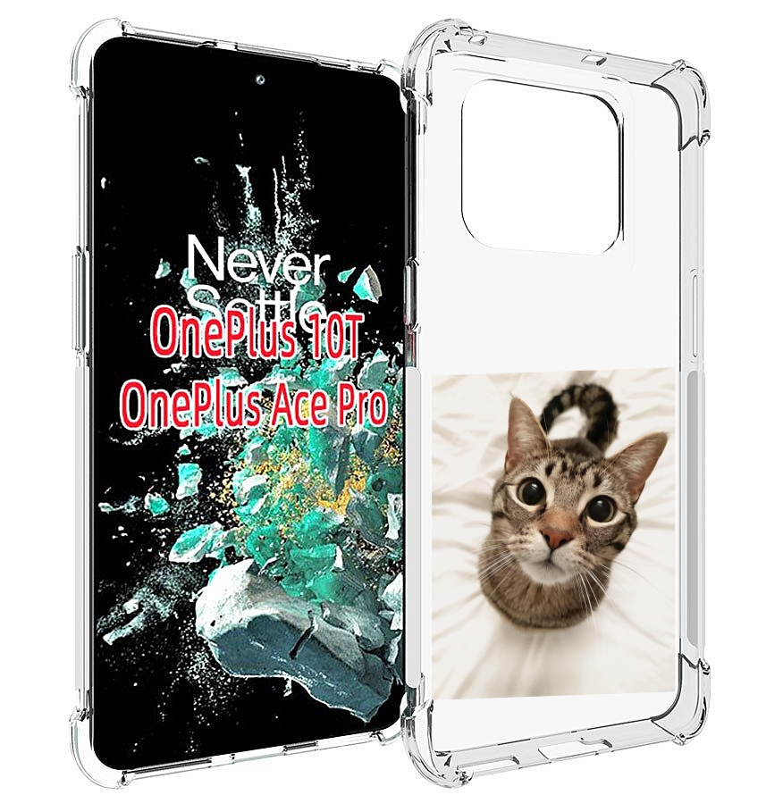 

Чехол MyPads Котик для OnePlus 10T, Прозрачный, Tocco