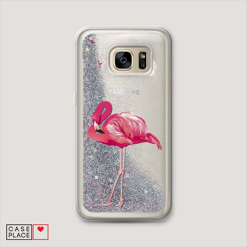 

Чехол Awog на Samsung Galaxy S7 Edge "Застенчивый фламинго", Разноцветный, 24691-1