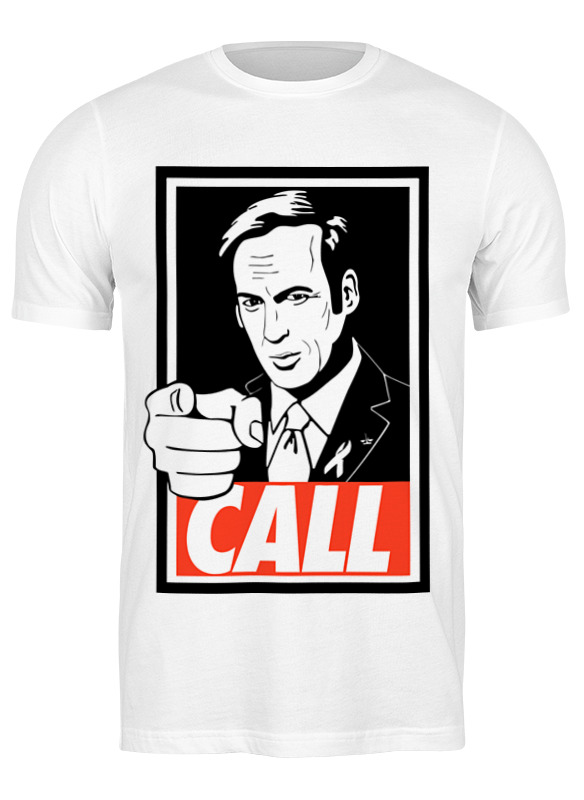

Футболка мужская Printio Better call saul белая L, Белый, Better call saul