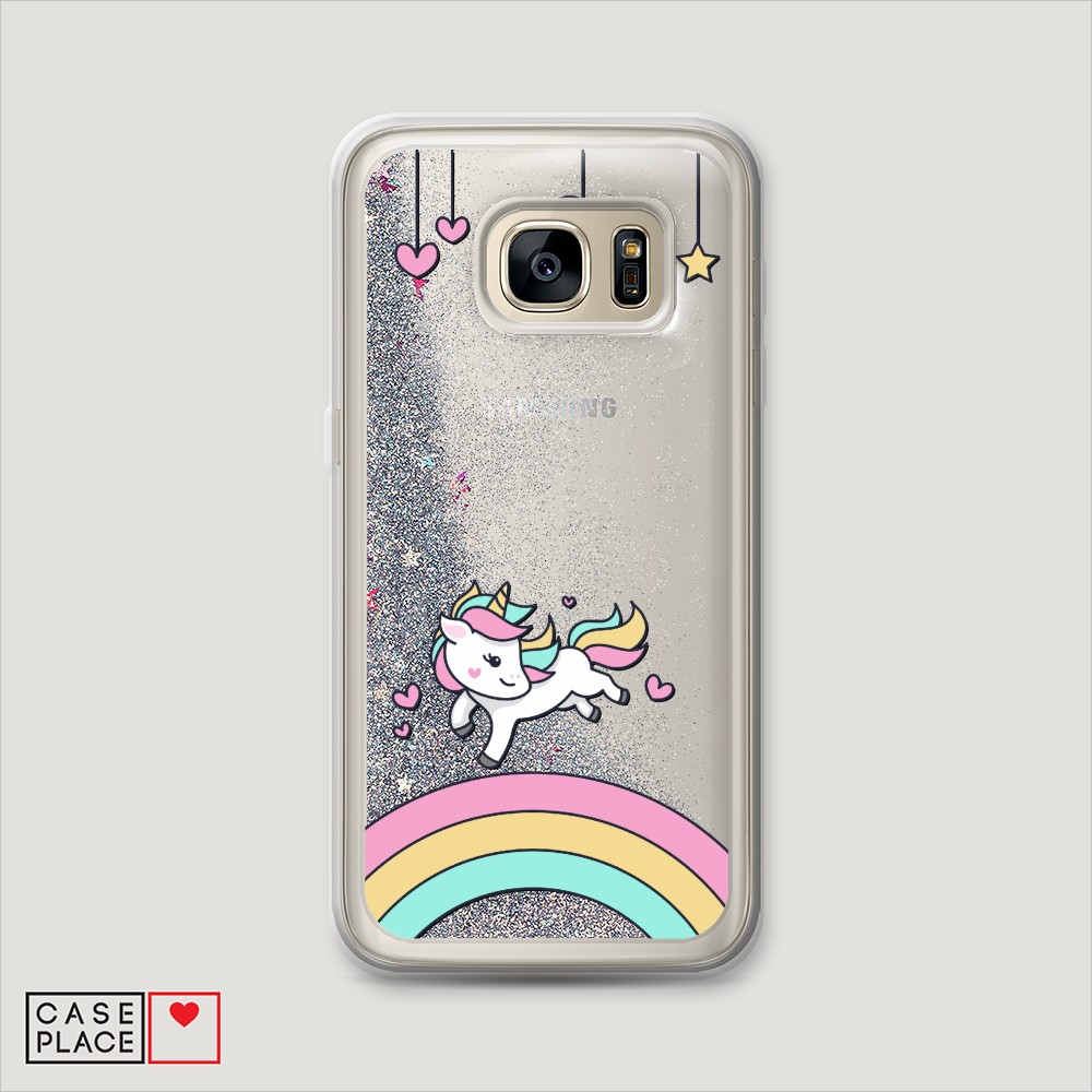 

Чехол Awog на Samsung Galaxy S7 "Единорог на радуге", Разноцветный, 24591-1