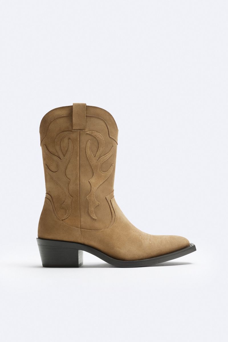 

Сапоги мужские ZARA 12076321 коричневые 39 EU, Коричневый, 12076321