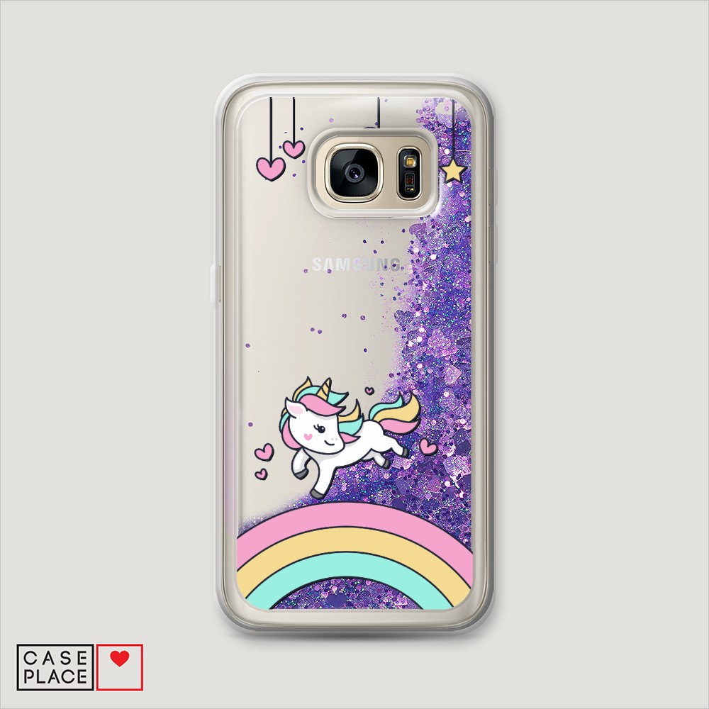 

Чехол Awog на Samsung Galaxy S7 "Единорог на радуге", Разноцветный, 24592-1