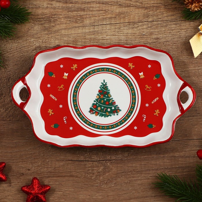 

Блюдо «Пряничные человечки», 23х13х2.5 см