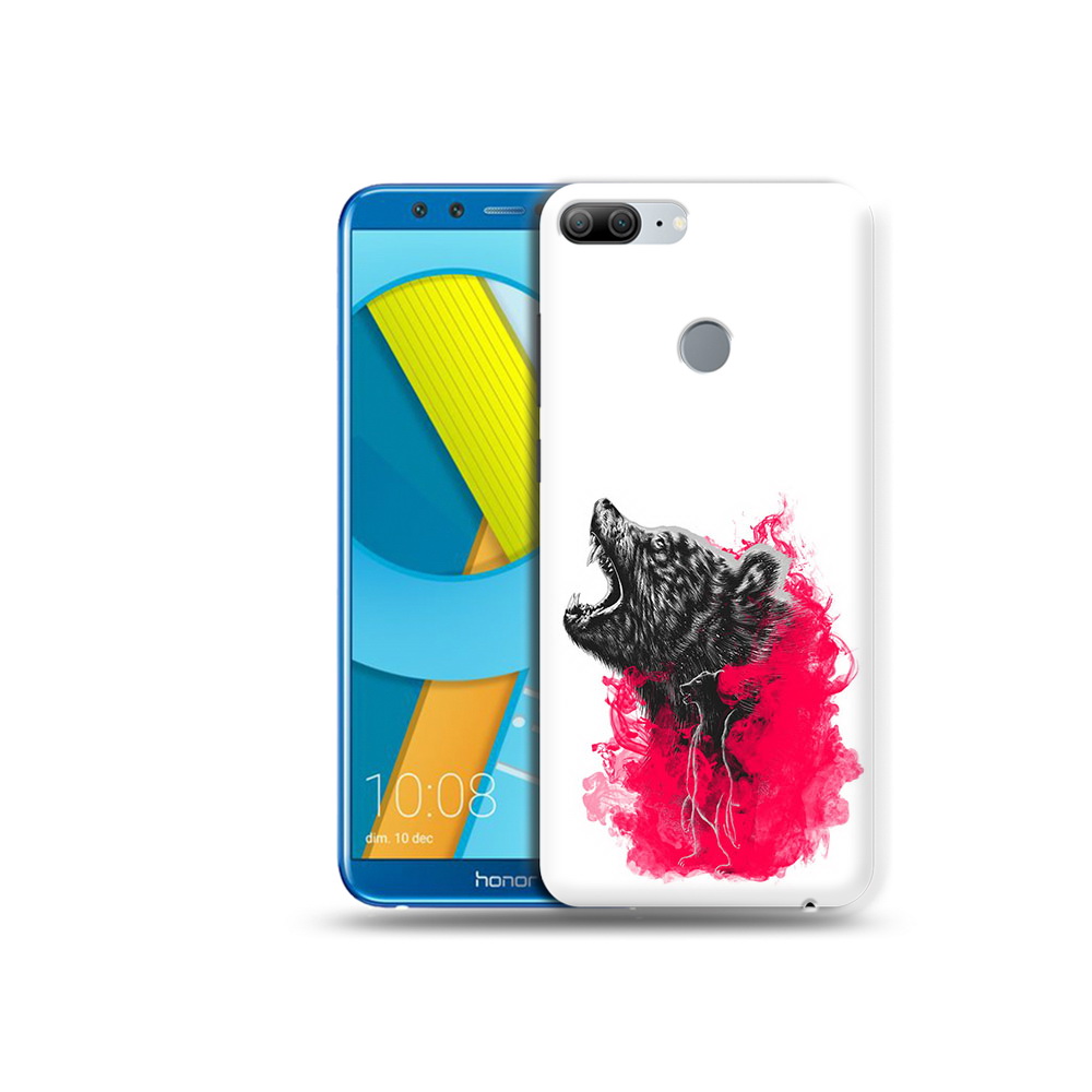 

Чехол MyPads Tocco для Huawei Honor 9 Lite медведь в дымке (PT117118.56.463), Прозрачный, Tocco