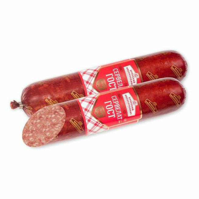 

Колбаса варено-копченая Брянский мясокомбинат Сервелат